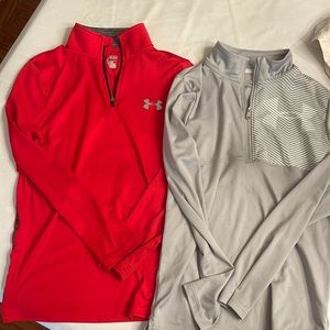 Boys under armor Medium Quarter zip pullover
